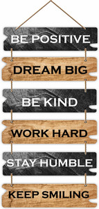 brothers creation positive quote decorative wooden wall hanging for home decor item