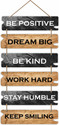 Brothers Creation Positive Quote Decorative Wooden Wall Hanging for Home Decor Item