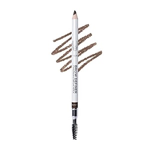 brow luxe definer pencil by luscious cosmetics sweat-proof eyebrow pencil vegan and cruelty free brunette