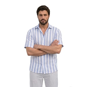 BROWN CULTURE Mens Oversized Printed Casual Shirt