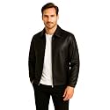 Brown Faux Leather Jacket For Men 