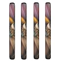 Brown Flower Refrigerator Door Handle Covers-4 Pieces, Fridge Handle Cover, Handmade Decor Protector for Ovens, Dishwashers, Keep Your Kitchen Appliance Clean