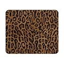 Brown Leopard Mouse Pad 9.5x7.9 Inch with Anti-Slip Rubber Base