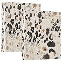 Brown Leopard Print Cheetah 3 Ring Binder with 2 Interior Pockets