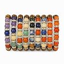 Brown Tiger Eye 8 mm Beaded Gemstone Bracelet | Boosts Confidence, Grounding &amp; Protection | Natural Crystal Healing Jewelry for Men &amp; Women | Stylish Energy Wrist Band | Handmade Stretchable Energy Bracelet for Protec