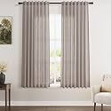Brownish Grey Linen Curtains 63 Inches Long