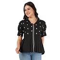 Brownverse Pure Cotton Women39s Embroidered Top