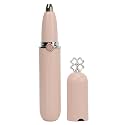 Brrnoo Electric Eyebrow Trimmer, Painless Rechargeable Eyebrow Epilator for Women, with 18K Gold Plated Head for Effortless Hair Removal