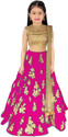 BRSK TEX Girls Lehenga Choli Ethnic Wear Embroidered Lehenga, Choli and Dupatta Set (Multicolor, Pack of 1)
