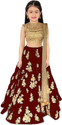 BRSK TEX Girls Lehenga Choli Ethnic Wear Embroidered Lehenga, Choli and Dupatta Set (Multicolor, Pack of 1)