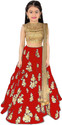 BRSK TEX Girls Lehenga Choli Ethnic Wear Embroidered Lehenga, Choli and Dupatta Set (Multicolor, Pack of 1)
