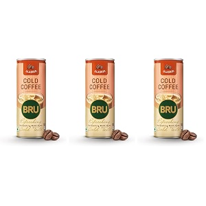 bru cold coffee classic 230ml  thick creamy and irresistable  ready to drink pack of 3