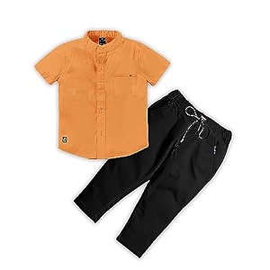 BRUCEWANE Kids Shirt And Trouser Combo Set