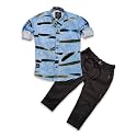 BRUCEWANE Kids Shirt And Trouser Combo Set