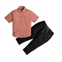 BRUCEWANE Kids Shirt And Trouser Combo Set
