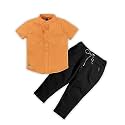 BRUCEWANE Kids Shirt And Trouser Combo Set