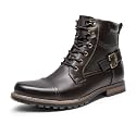 Bruno Marc Men's Motorcycle Combat Boots