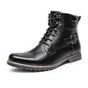 Bruno Marc Men's Motorcycle Combat Boots
