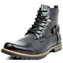 Bruno Marc Men's Motorcycle Combat Boots