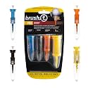 BRUSH T Premium Plastic Golf Tees, Unbreakable Innovative Design, Consistent Height, Perfect Golf Gift for Men and Women. Multiple sizes 2", 2.2", 2.4", 3 1/8" - 4 Pack (3 Wood, Driver, Oversize, XLT)