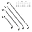 Brushed Nickel Grab Bars 18" 32" 36" 42" Bundle - 1.25" Diameter