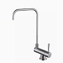 Brushed Stainless Steel Kitchen Sink Filter - Durable Cold Water Faucet Strainer for Clean Drinking Water - Easy Installation