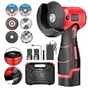 ZFULVO Cordless Angle Grinder Brushless Kit 19500rpm Cutting and Grinding
