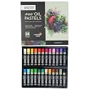 BRUSTRO Artist Oil Pastels Set of 24 (Regular) | Rich and Vivid Colours, Ideal for Drawing, Layering, Shading, Illustration on Paper, Board and Canvas for Professional, Fine Art Students