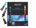 BRUSTRO ARTISTS' WATER COLOUR SET OF 24 SHADES X 12 ML EACH