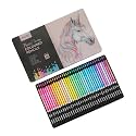 BRUSTRO Artist's Pastel Tone Coloured Pencils, Set of 36 in a Tin box| 4mm Leads, Break Resistant, Pre-Sharpened, Ideal for Drawing, Coloring, Blending and Shading