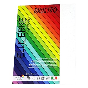 brustro elle erre coloured card stock craft paper a4 size 220 gsm brina colour pack of 9 sheets frost white shadeideal for schoolsposter artists with pastelcharcoalcalligraphypen