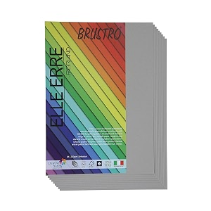 brustro elle erre coloured card stock craft paper a4 size 220 gsm china colour pack of 9 sheets ash grey shadeideal for schoolsgraphic designersposter artists with pastelcharcoalcalligraphypen