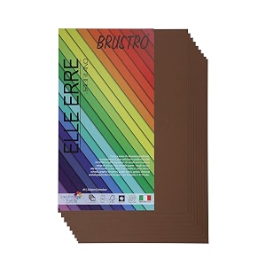 brustro elle erre coloured card stock craft paper a4 size 220 gsm marrone colour pack of 9 sheets maroon shadeideal for schoolsgraphic designersposter artists with pastelcharcoalcalligraphypen