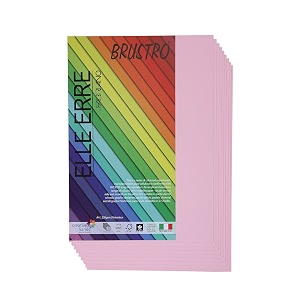 brustro elle erre coloured card stock craft paper a4 size 220 gsm rosa colour pack of 9 sheets rose pink shadeideal for schoolsgraphic designersposter artists with pastelcharcoalcalligraphypen