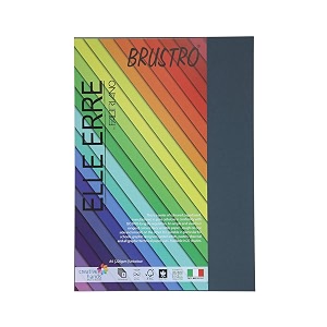 brustro elle erre coloured card stock craft paper a4 size 220 gsm ferro colour pack of 9 sheetsiron grey shadeideal for schoolsgraphic designersposter artists with pastelcharcoalcalligraphypen