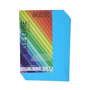 brustro elle erre coloured card stock craft paper a4 size 220 gsm azzurro colour pack of 9 sheets light blue shadeideal for schoolsposter artists with pastelcharcoalcalligraphypen