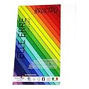 BRUSTRO Elle Erre Coloured Card Stock Craft Paper A4 Size 220 GSM Brina Colour, Pack of 9 Sheets. Frost White Shade|Ideal for Schools,Poster Artists with Pastel,Charcoal,Calligraphy,Pen