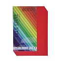 BRUSTRO Elle Erre Coloured Card Stock Craft Paper A4 Size 220 GSM Rosso Colour,Pack of 9 Sheets. Blood Red Shade|Ideal for schools,graphic designers,poster artists with pastel,charcoal,calligraphy,pen