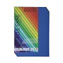 BRUSTRO Elle Erre Coloured Card Stock Craft Paper A4 Size 220 GSM Blue Colour, Pack of 9 Sheets. Blue Shade|Ideal for Schools,Graphic Designers,Poster Artists with Pastel,Charcoal,Calligraphy,Pen