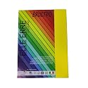 BRUSTRO Elle Erre Coloured Card Stock Craft Paper A4 Size 220 GSM Giallo Colour, Pack of 9 Sheets. Yellow Shade|Ideal for Schools,Graphic Designers,Poster Artists with Pastel,Charcoal,Calligraphy,Pen