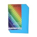 BRUSTRO Elle Erre Coloured Card Stock Craft Paper A4 Size 220 GSM Azzurro Colour, Pack of 9 Sheets. Light Blue Shade|Ideal for Schools,Poster Artists with Pastel,Charcoal,Calligraphy,Pen