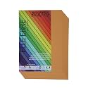 BRUSTRO Elle Erre Coloured Card Stock Craft Paper A4 Size 220 GSM Avana Colour, Pack of 9 Sheets. Reddish Light Brown Shade|Ideal for Schools,Poster Artists with Pastel,Charcoal,Calligraphy,Pen