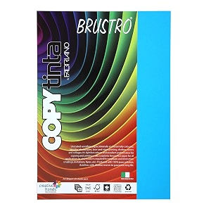fabriano copytinta coloured craft paper a4 size 80 gsm 60 sheets bright blue shade azzurro  ideal for photocopies laser prints fax dividers covers collages craft school office