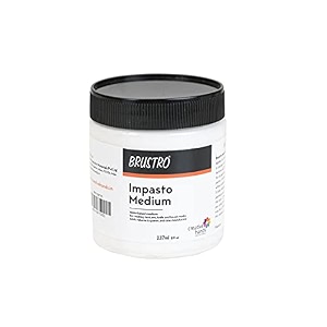 brustro impasto gel medium  237ml1 jar  acrylic amp oil medium ideal for thick three-dimensional layers with visible brushstrokes art amp craft