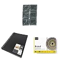 BRUSTRO Kneadable Art Eraser (Pack of 6) &amp; Artists Sketch Book, A4 Size, 116 Pages, 160 GSM &amp; Bristol Ultra Smooth Glued Pad 250 GSM A4-20 Sheets