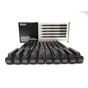 brustro professional pigment based fine liner box of 10 tip sizes of 08 mm black and archival waterproof uv resistant ink with comfortable grip ideal for mandala sketching writing doodling