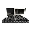 BRUSTRO Professional Pigment Based Fineliner Box of 10(tip Sizes of 0.5 mm, Black and Waterproof UV Resistant Ink) with Comfortable Grip, Ideal for Mandala, Writing, Sketching, Doodling &amp; Outline