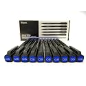 BRUSTRO Professional Pigment Based Fineliner Box of 10 (Blue Color tip of 0.5 mm, Archival Waterproof UV Resistant Ink) with Comfortable Grip, Ideal for Mandala, Writing, Sketching, Doodling