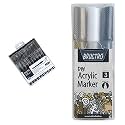 BRUSTRO Professional Pigment Based Fineliner - Set of 10 (Black) Acrylic (DIY) Marker Set of 3