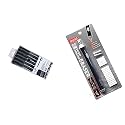 BRUSTRO Professional Pigment Based Fineliner - Set of 6 (Black) Slim Battery Operated Automatic Eraser